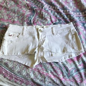 Hollister white shorts